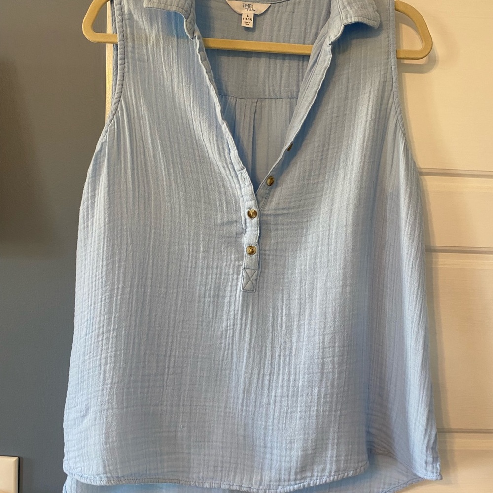 Blue tank